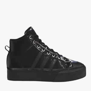 adidas bravada Women's Black High-Top Platform Sneaker